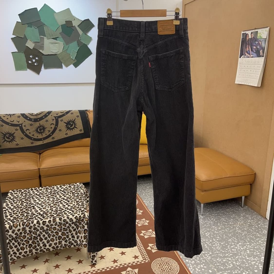 리바이스 캐주얼 시크 하이웨스트 코듀로이 코튼팬츠 25인치 C09640 상품이미지4