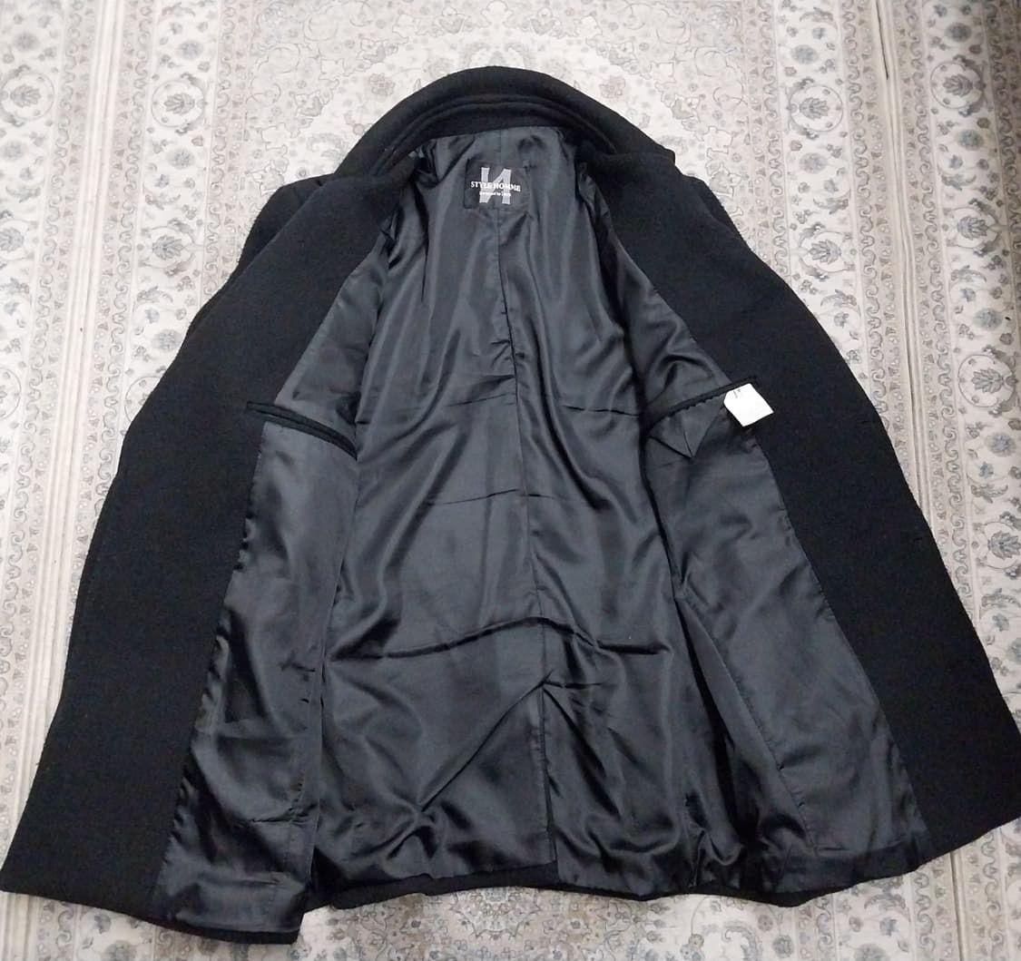 스타일옴므 검정색 울 피코트 L 상품이미지2