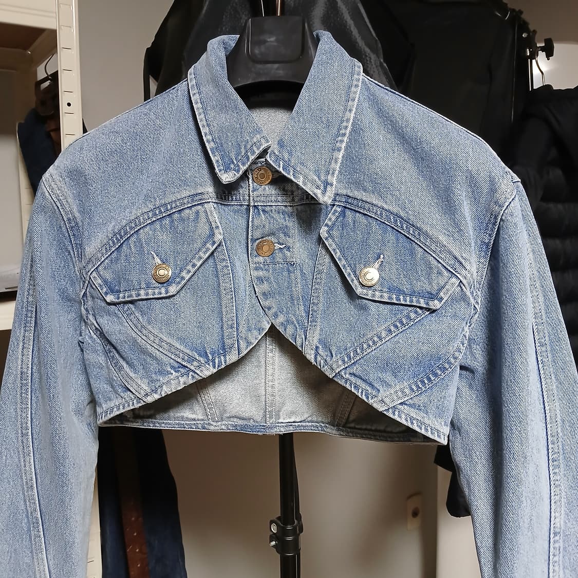 Zara 자라 볼레로 데님 청자켓 상품이미지7