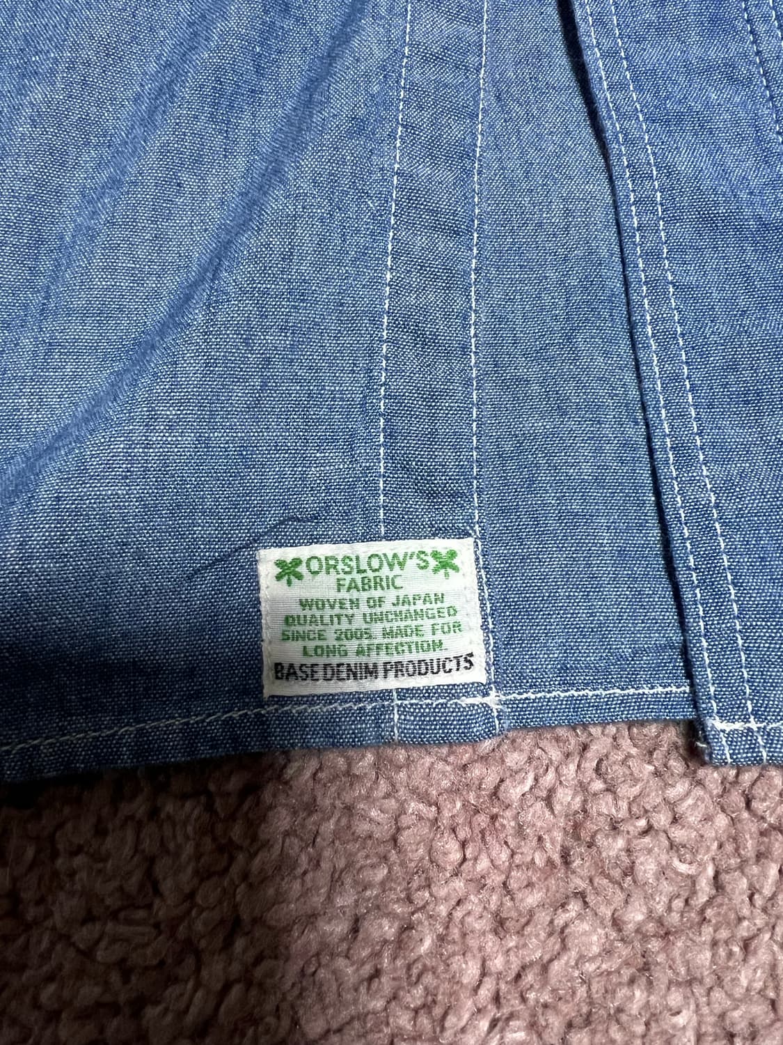 오어슬로우 빈티지핏 샴브레이 셔츠 상품이미지4