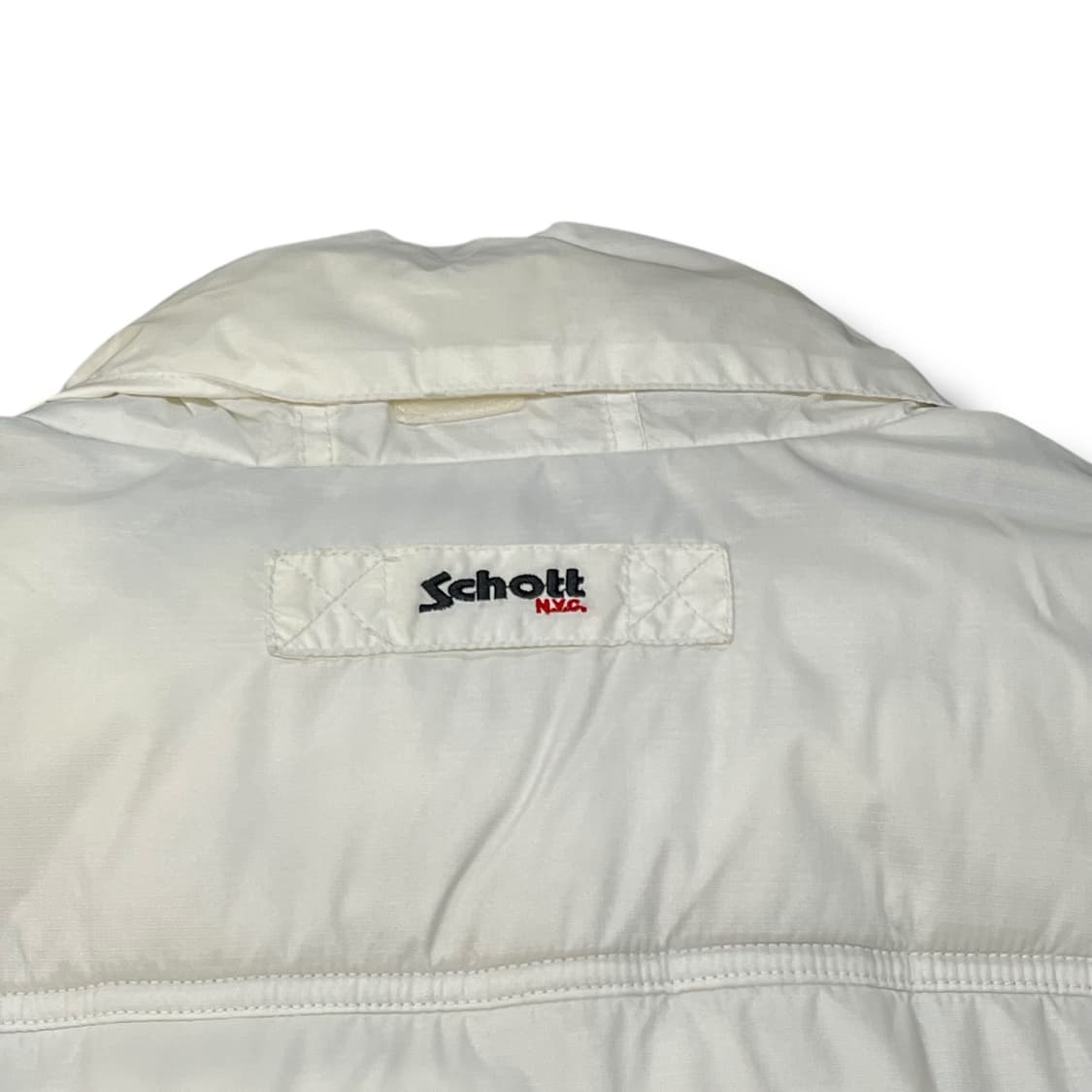  Schott 화이트 패디드 베스트 y14276 상품이미지7