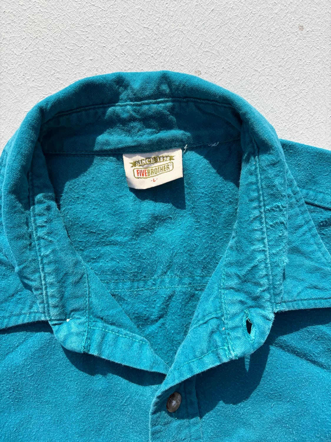 빈티지 파이브브라더 컷오프 프란넬 셔츠 상품이미지2