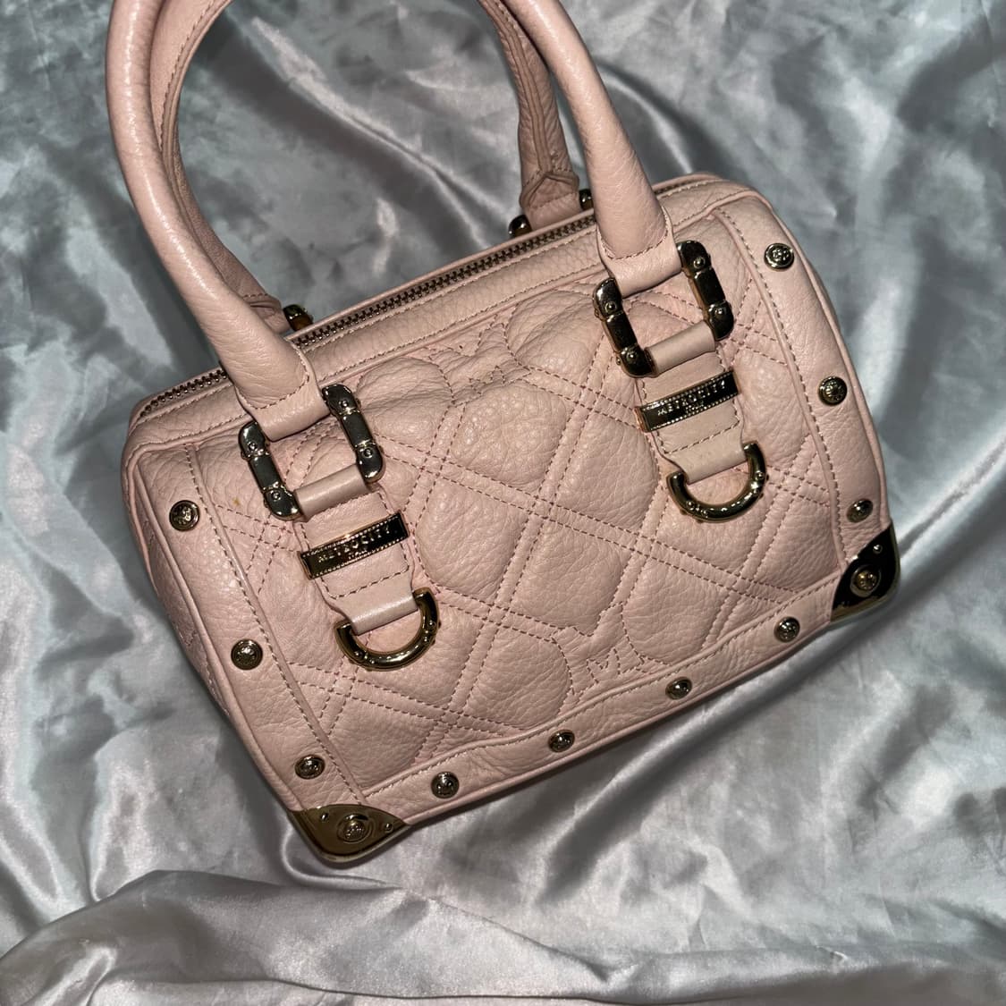 빈티지 메트로시티 핑크 퀄팅 토트백 가방 / 갸루 y2k 상품이미지4