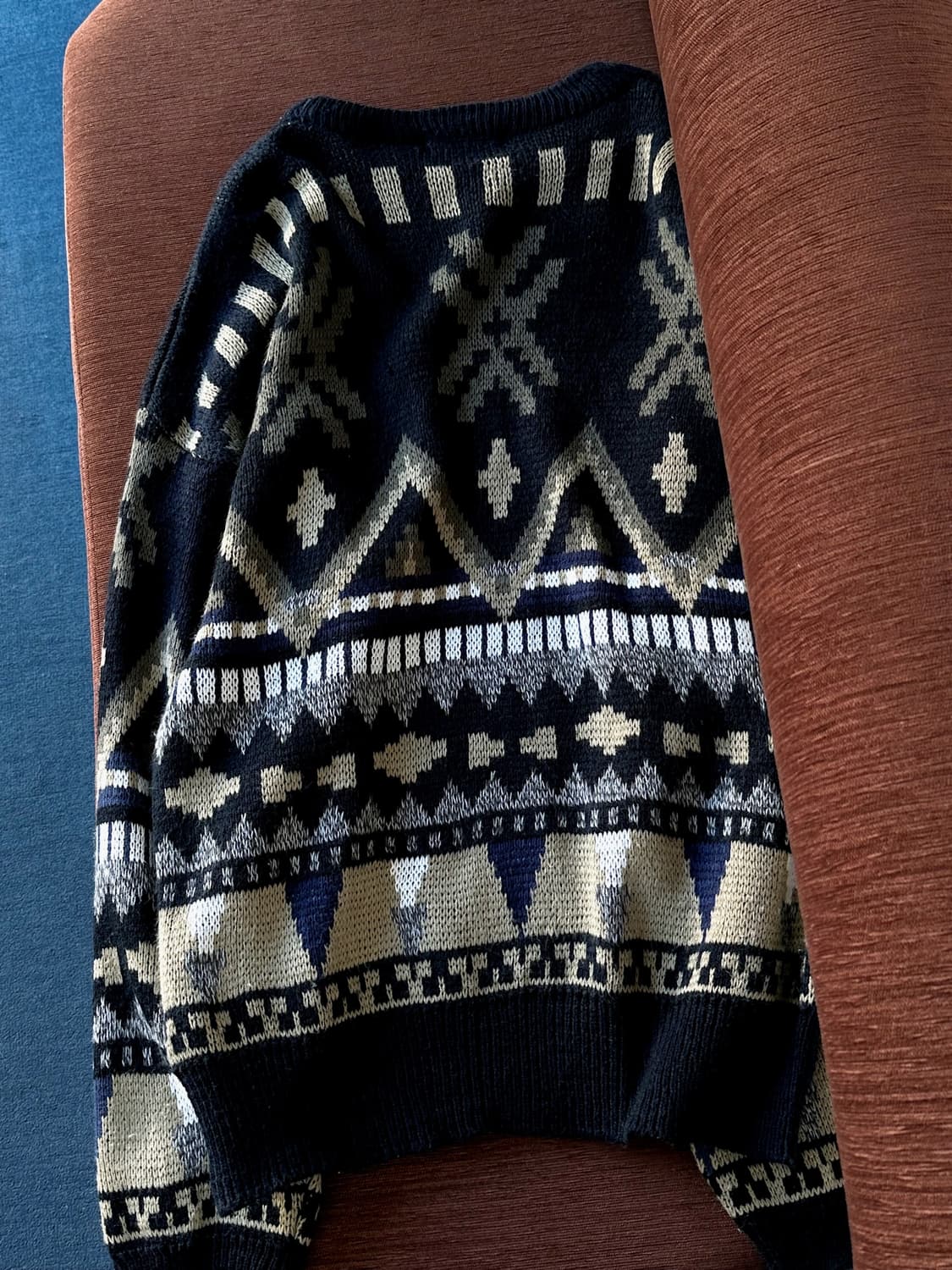 90's low gauge loose knit sweater 상품이미지5