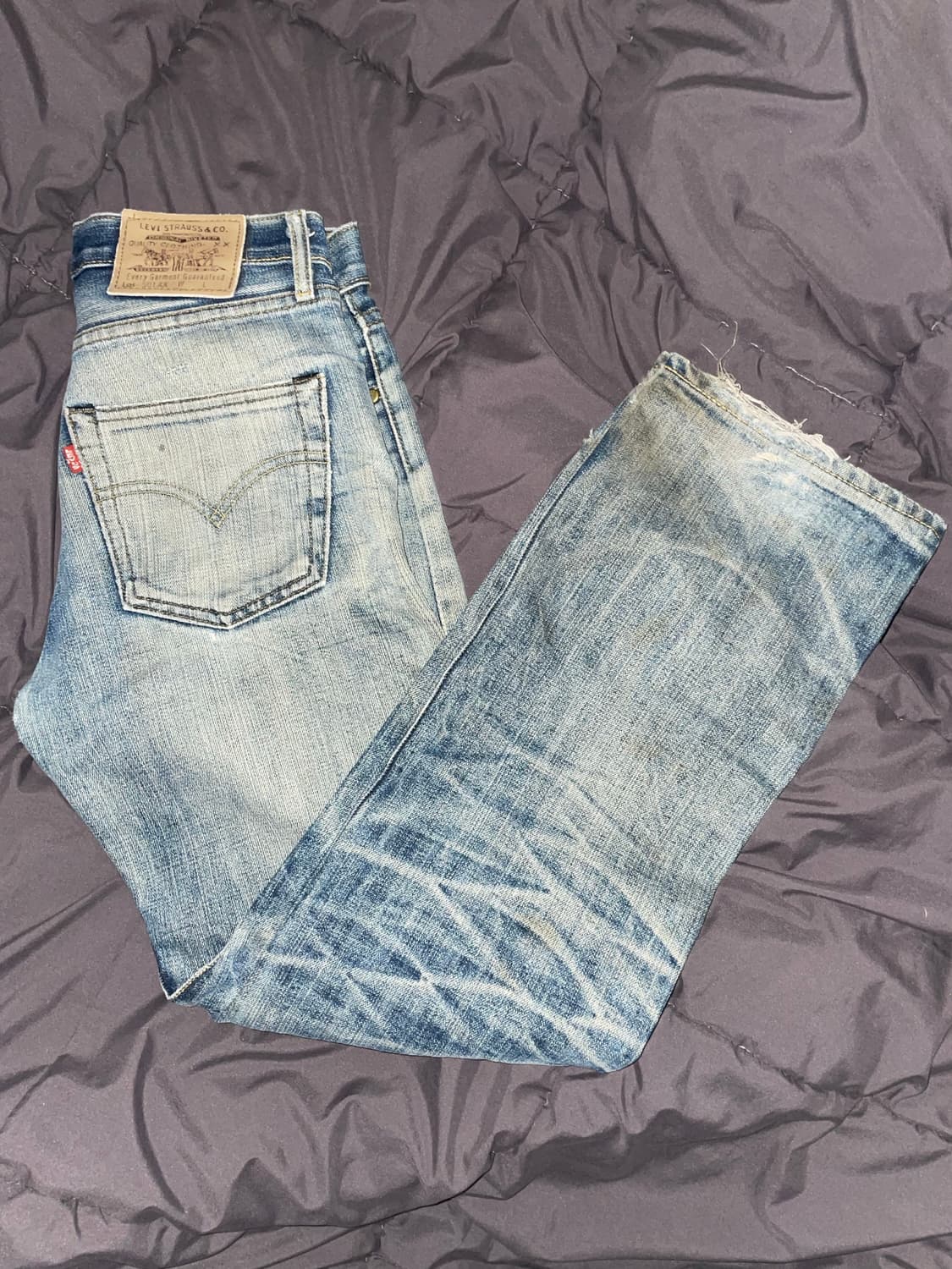 90s 리바이스 501xx 워싱 데님팬츠 상품이미지1