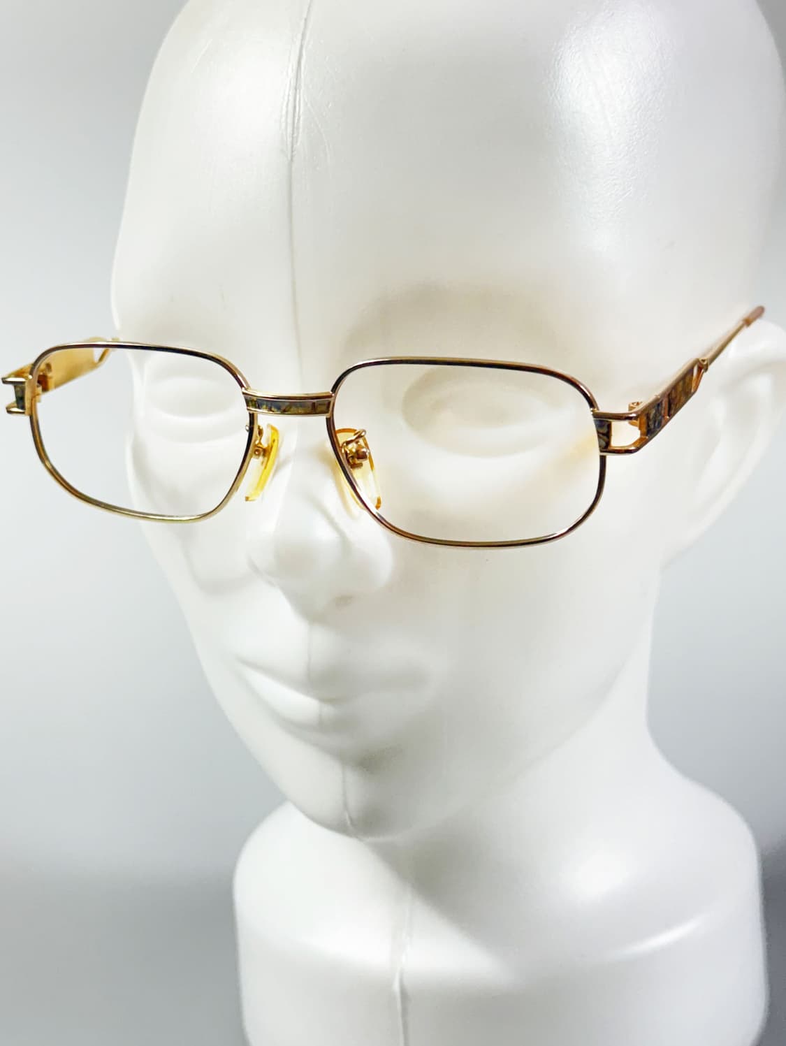 90s P.S.C. FASHION 골드 스퀘어 메탈 빈티지 안경 상품이미지8