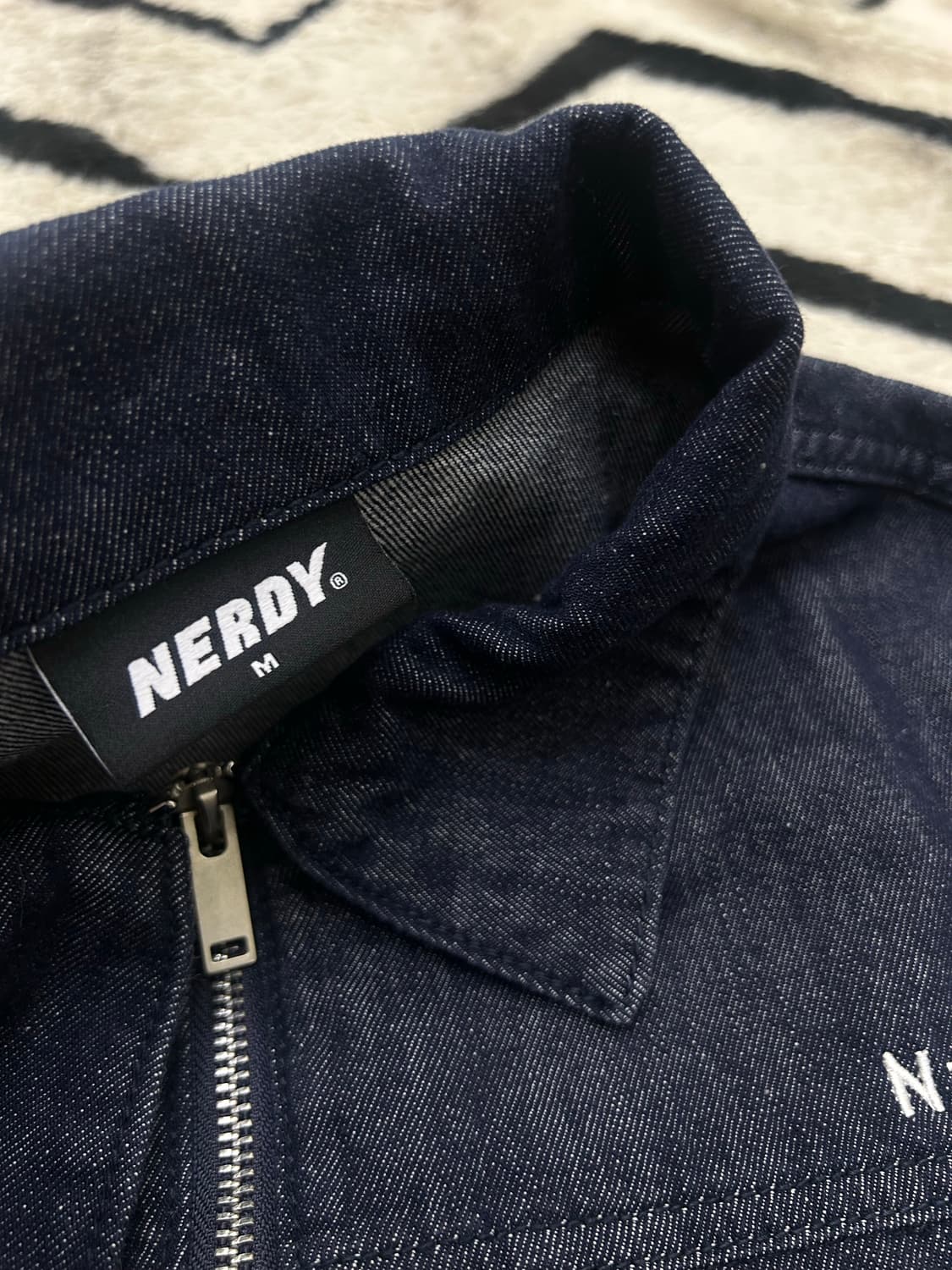 [M]널디 데님 크롭 자켓/진청 상품이미지4