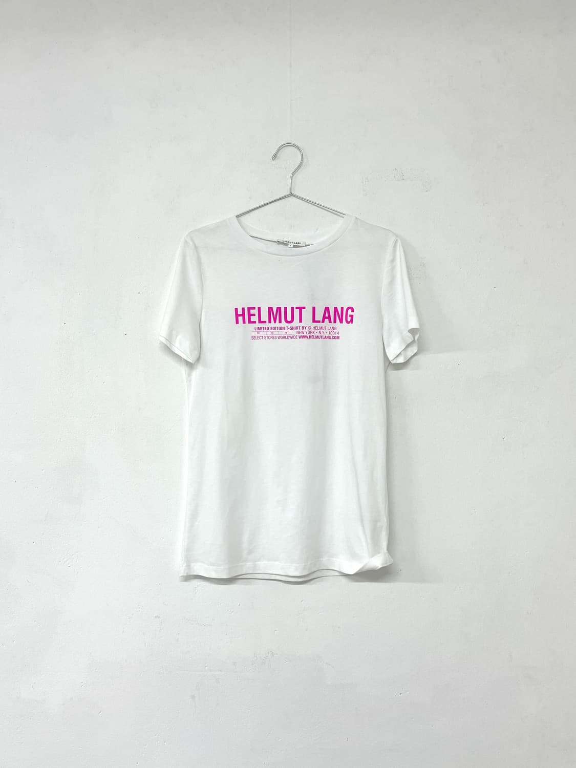 Helmut Lang Pink Graphic Print T-Shirt 상품이미지1