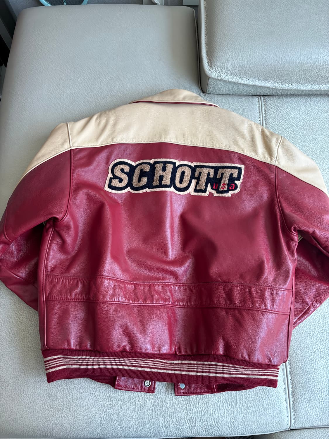쇼트 소가죽 올드스쿨 자켓 M Schott Leather jacket M 상품이미지2