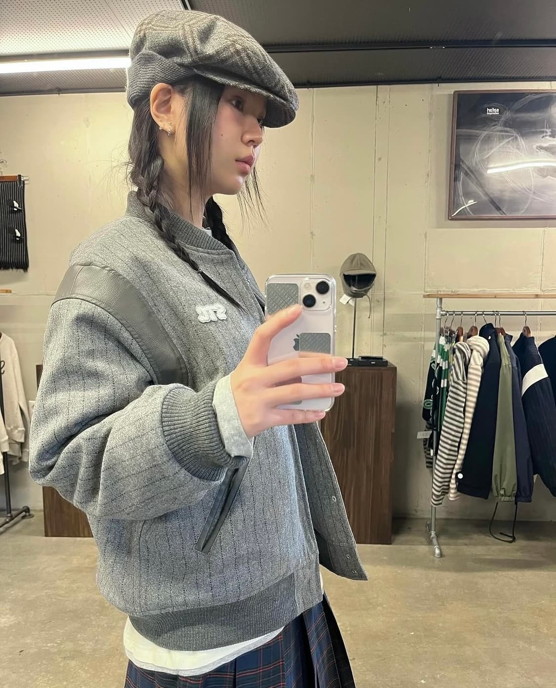 사파리스팟 바시티 자켓 그레이 상품이미지4