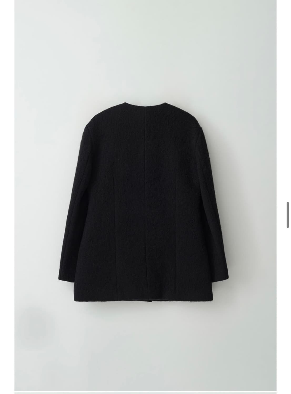 녹섭 알파카 블렌드 하프 자켓-자켓(size:M) 상품이미지4