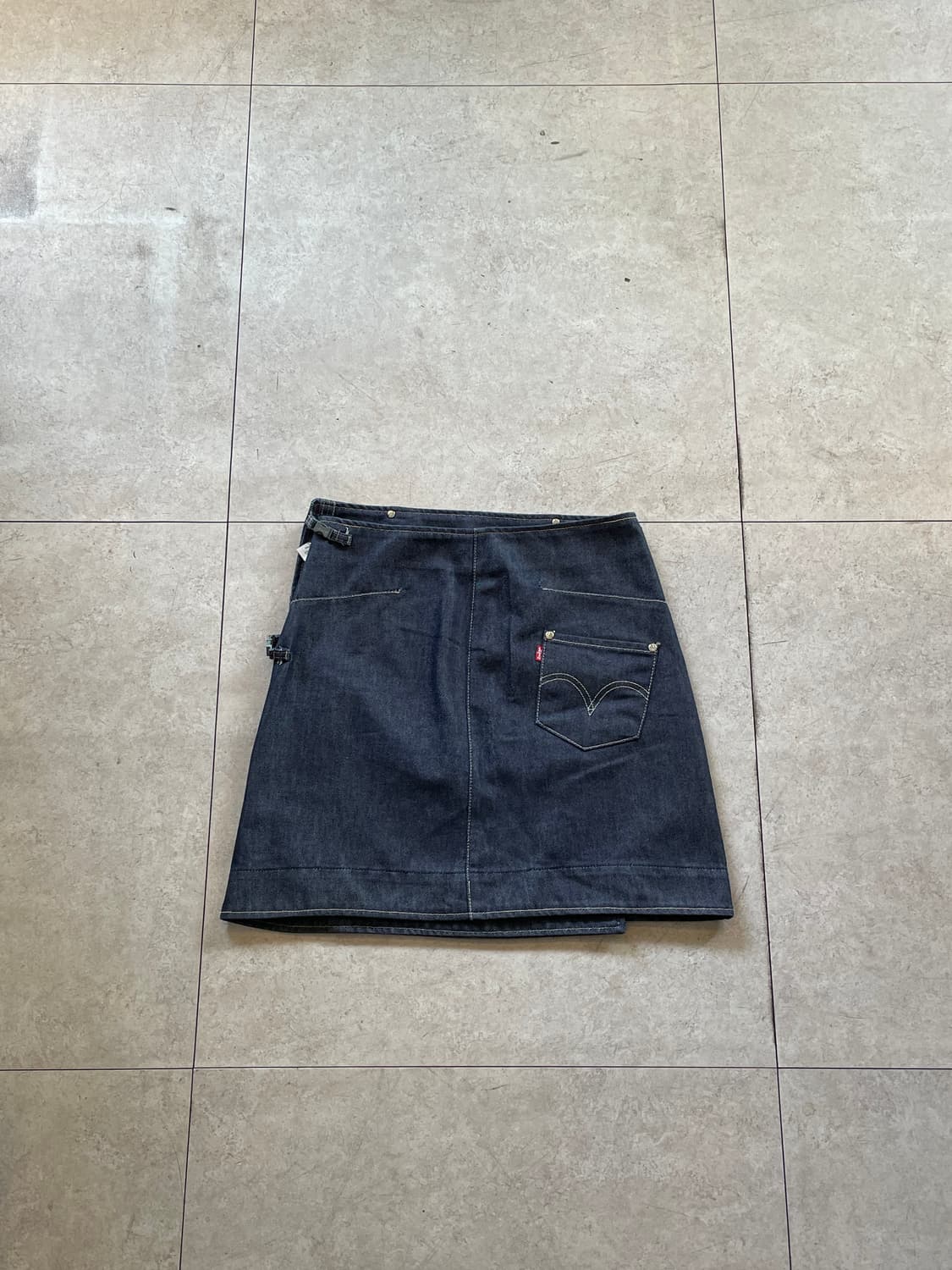 리바이스 엔지니어드 진스 랩 스타일 데님 미니스커트 상품이미지1