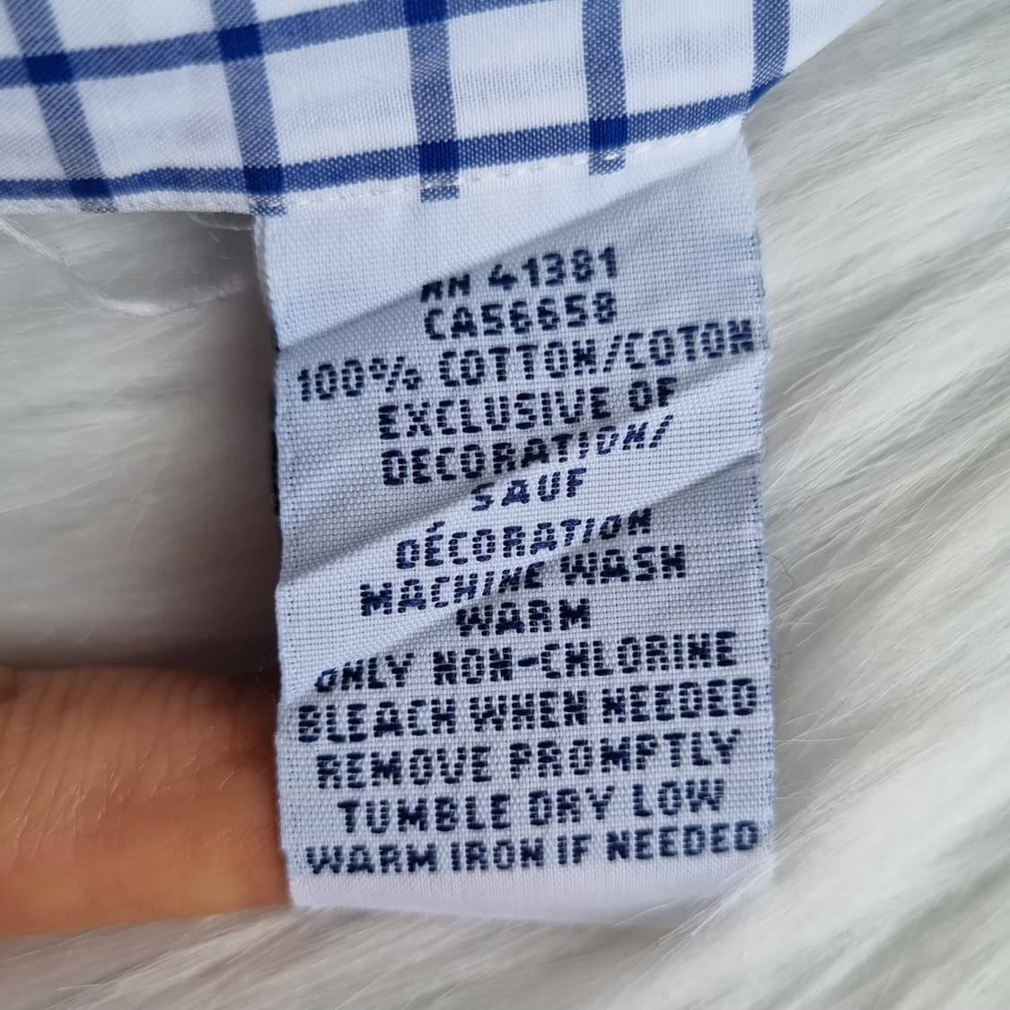 랄프로렌 슬림핏 블루 체크셔츠 1961 상품이미지7