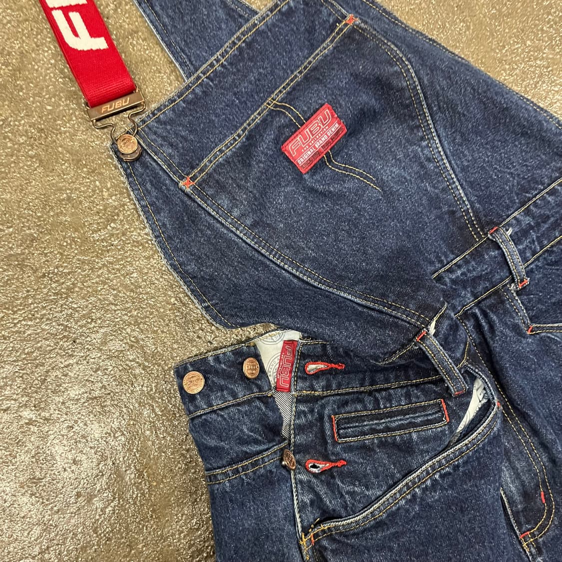 90s Fubu 올드스쿨 데님 오버롤 (L) 상품이미지5