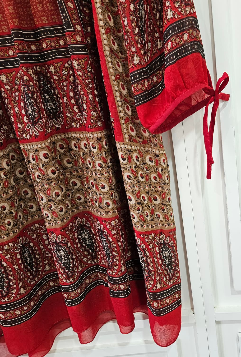 엑시즈팜(Axes femme) 보헤미안 페이즐리 쉬폰 원피스 상품이미지4