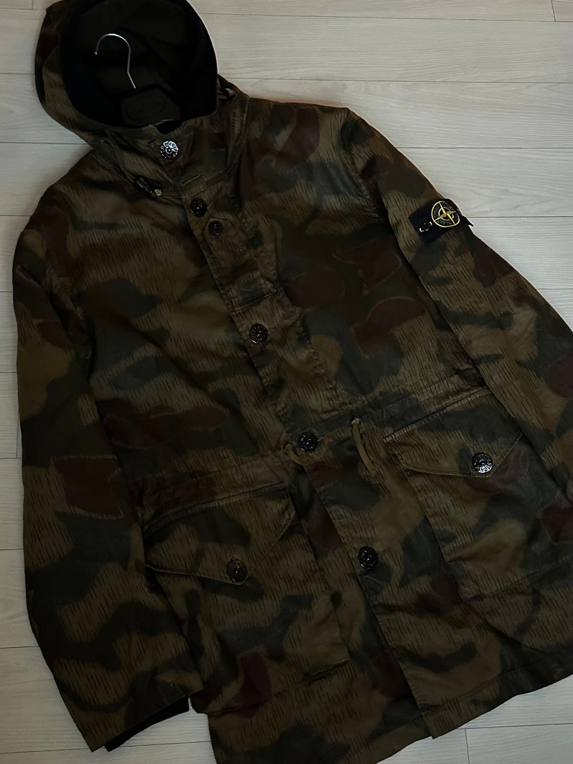 스톤아일랜드 Marsh 카모플라쥬 파카 L(105) 국내판 상품이미지4