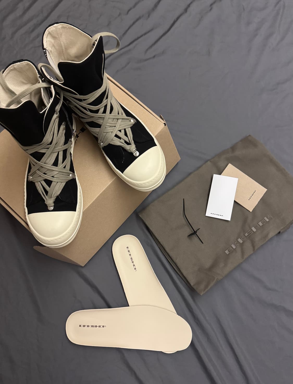 릭오웬스 25aw DRKSHDW 메가레이스 라몬즈 스니커즈 42.5 상품이미지1