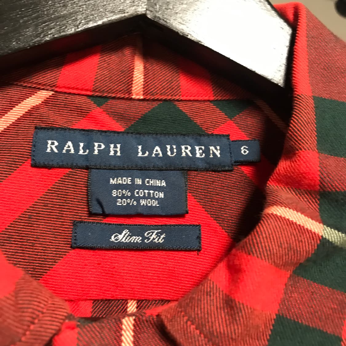 폴로 랄프로렌 패치 체크 셔츠 6(W) 상품이미지5