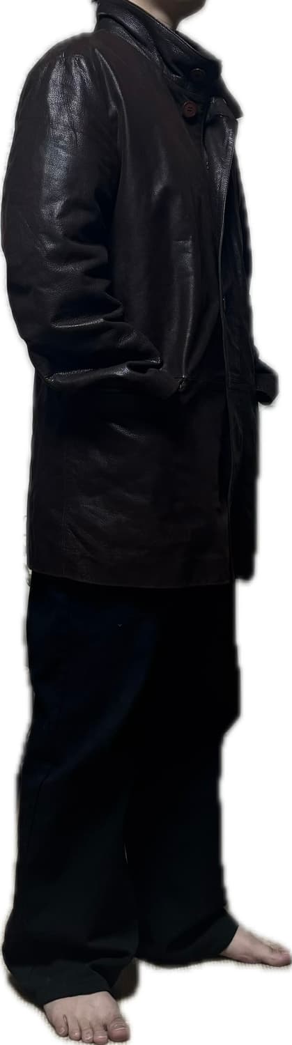 브라운 레더 카코트 상품이미지4