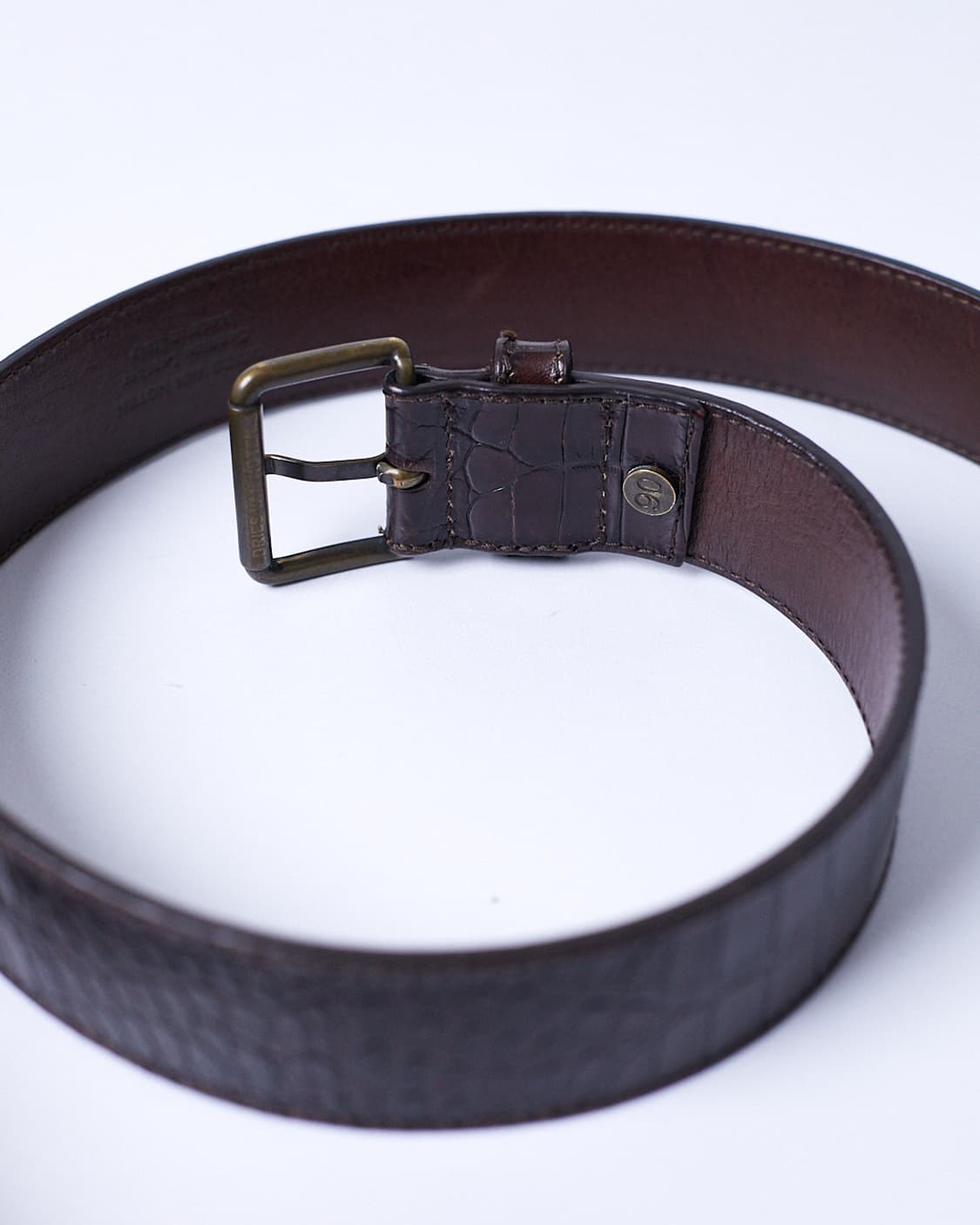 Crocodile Leather Belt 상품이미지3