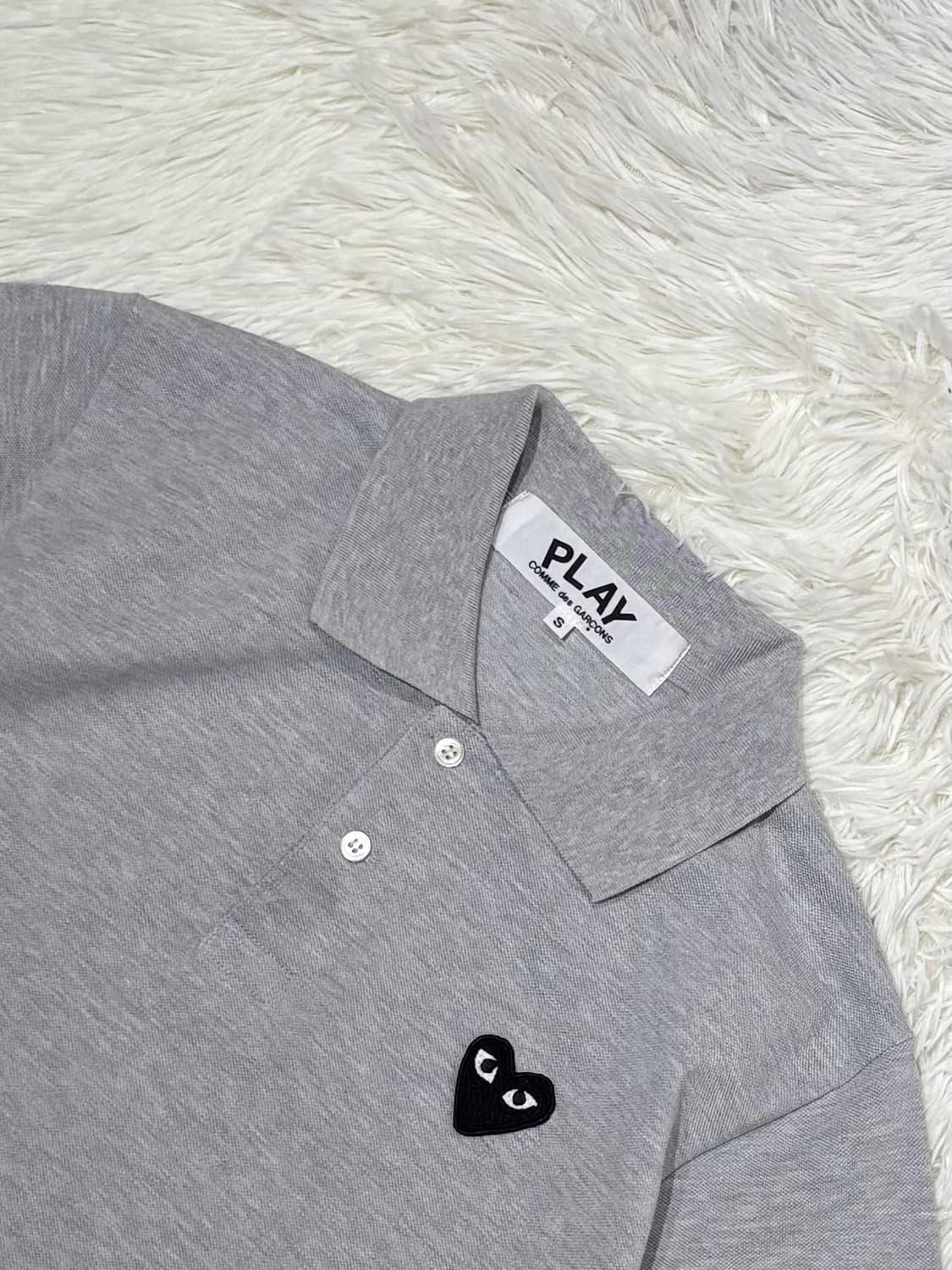 꼼데가르송 블랙와펜 반팔 카라티 상품이미지4