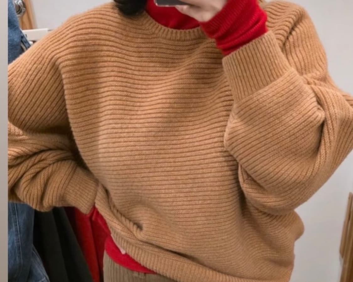 에토스 커비 슬리브 니트 상품이미지2