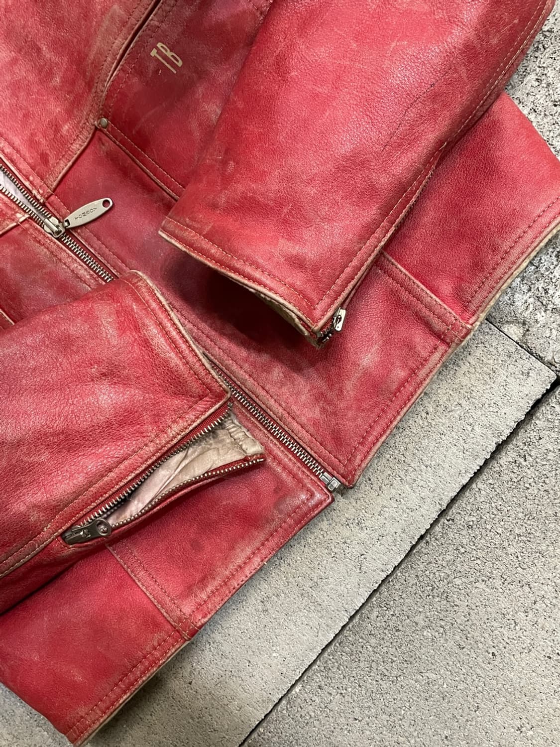 빈티지 싱글 라이더 자켓  상품이미지7