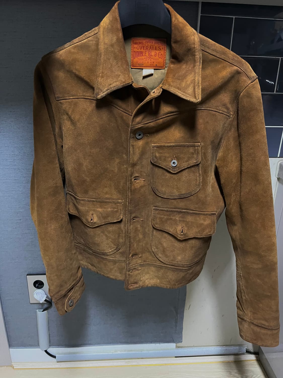 더블알엘 러프아웃 스웨이드 자켓 S 상품이미지1