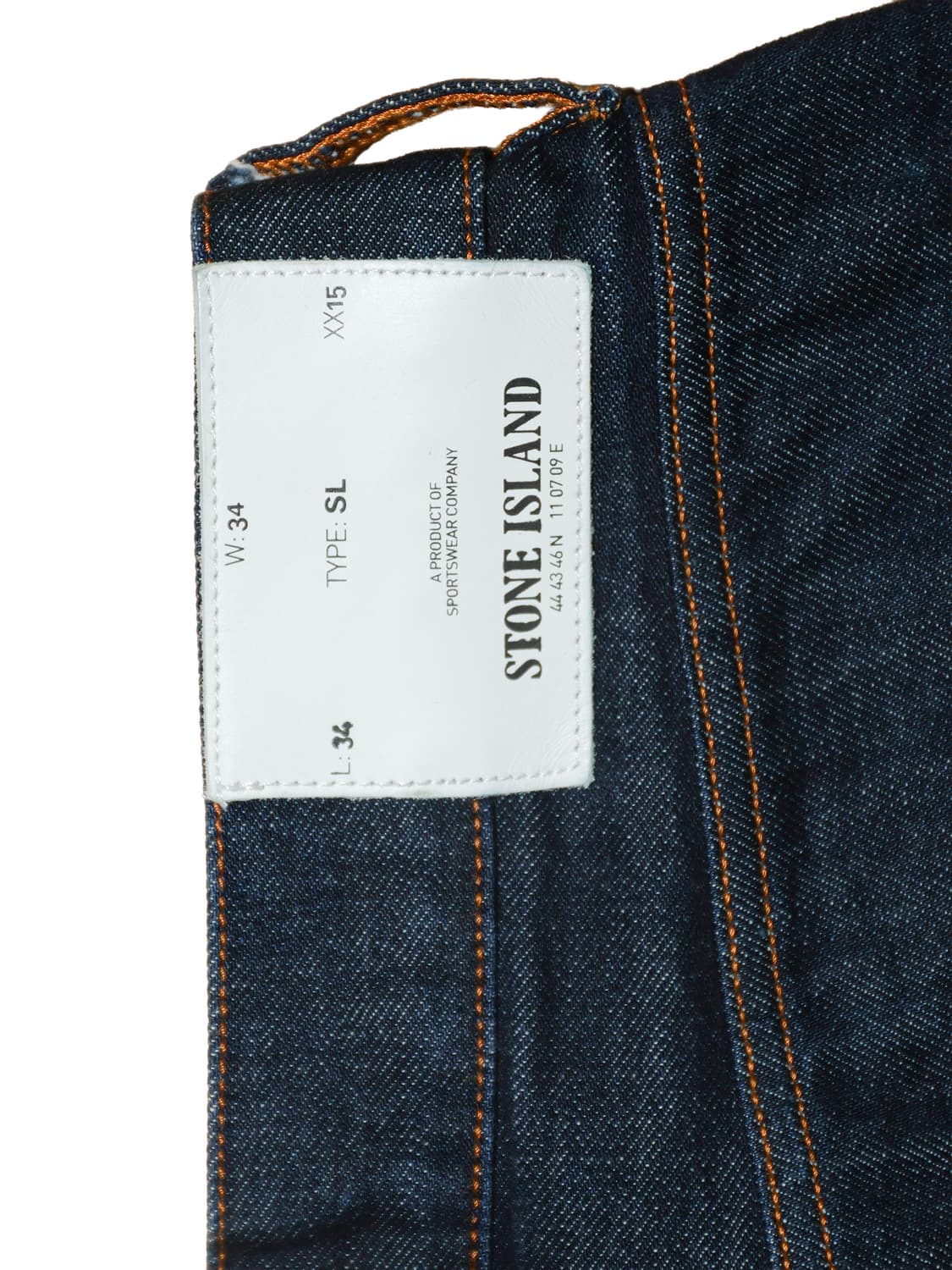[정품]스톤아일랜드 데님 청바지 W34 L34 상품이미지5
