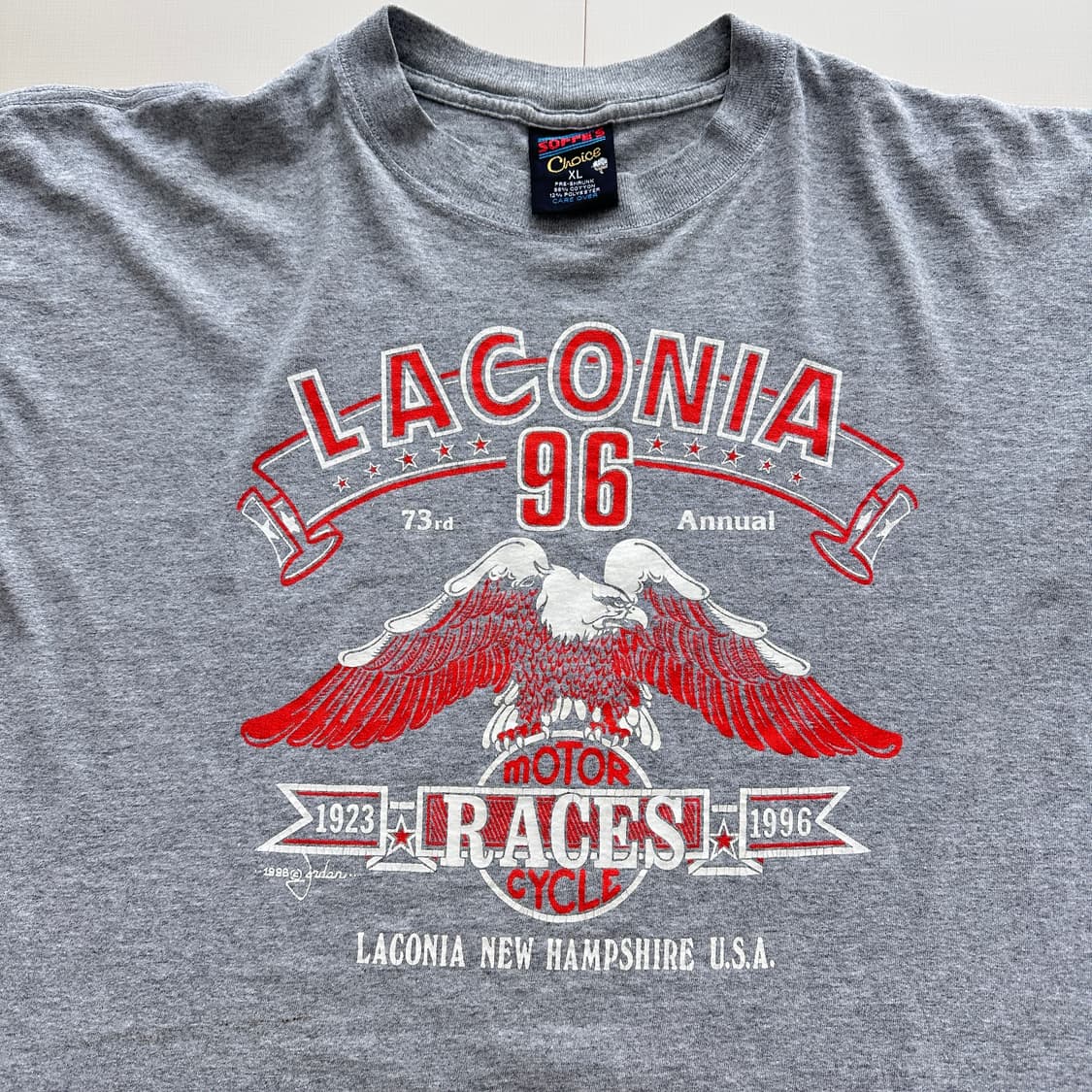 90s 소피 LACONIA 모터사이클 티셔츠 XL MADE IN USA  상품이미지1