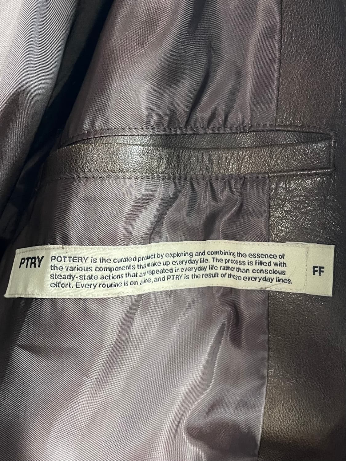 포터리 우먼스 램스킨 레더 오바사이즈드 자켓 (on.369) 상품이미지8