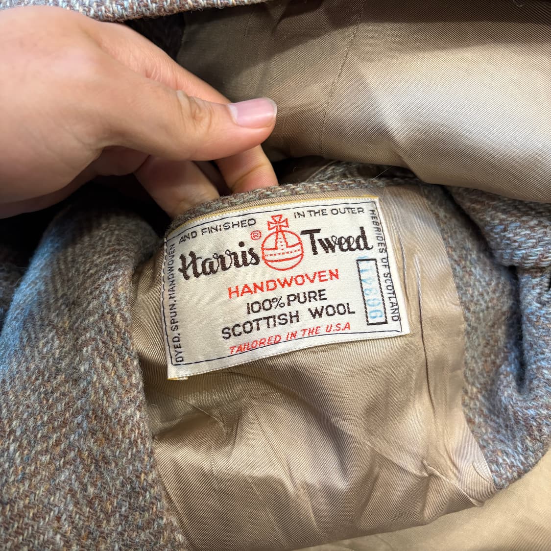 빈티지 해리스트위드 울 자켓  상품이미지6