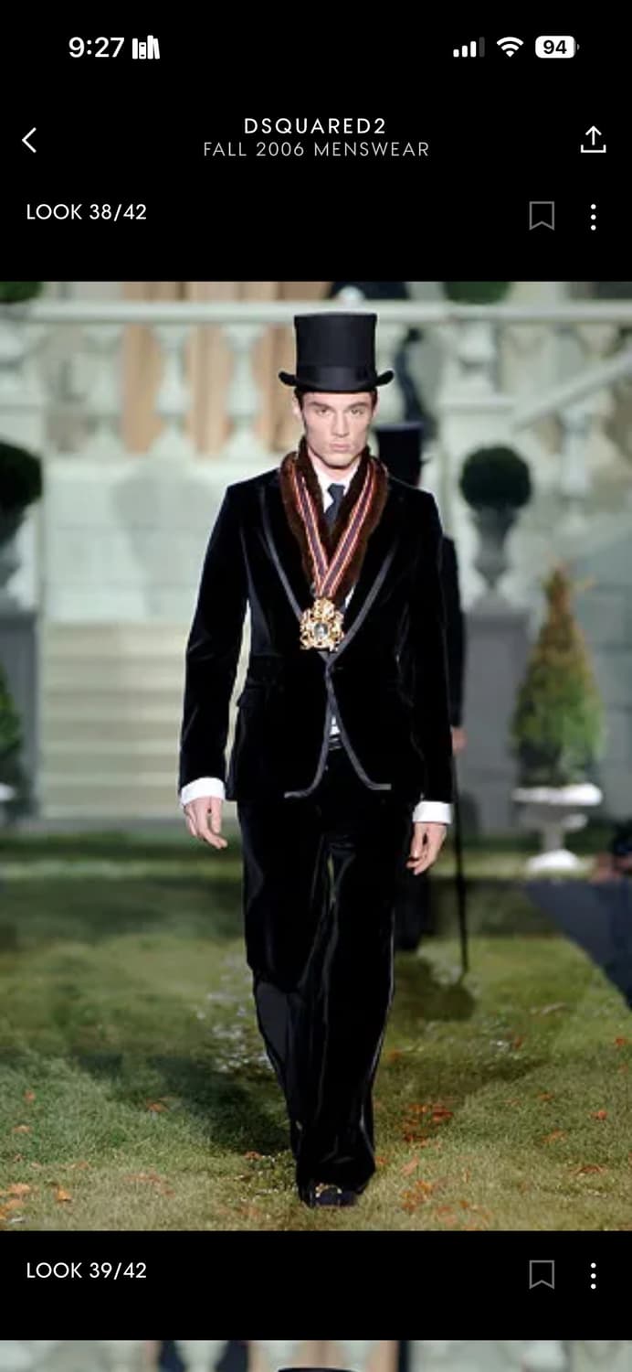 Dsquared2 벨루어 테일러드 재킷 상품이미지2