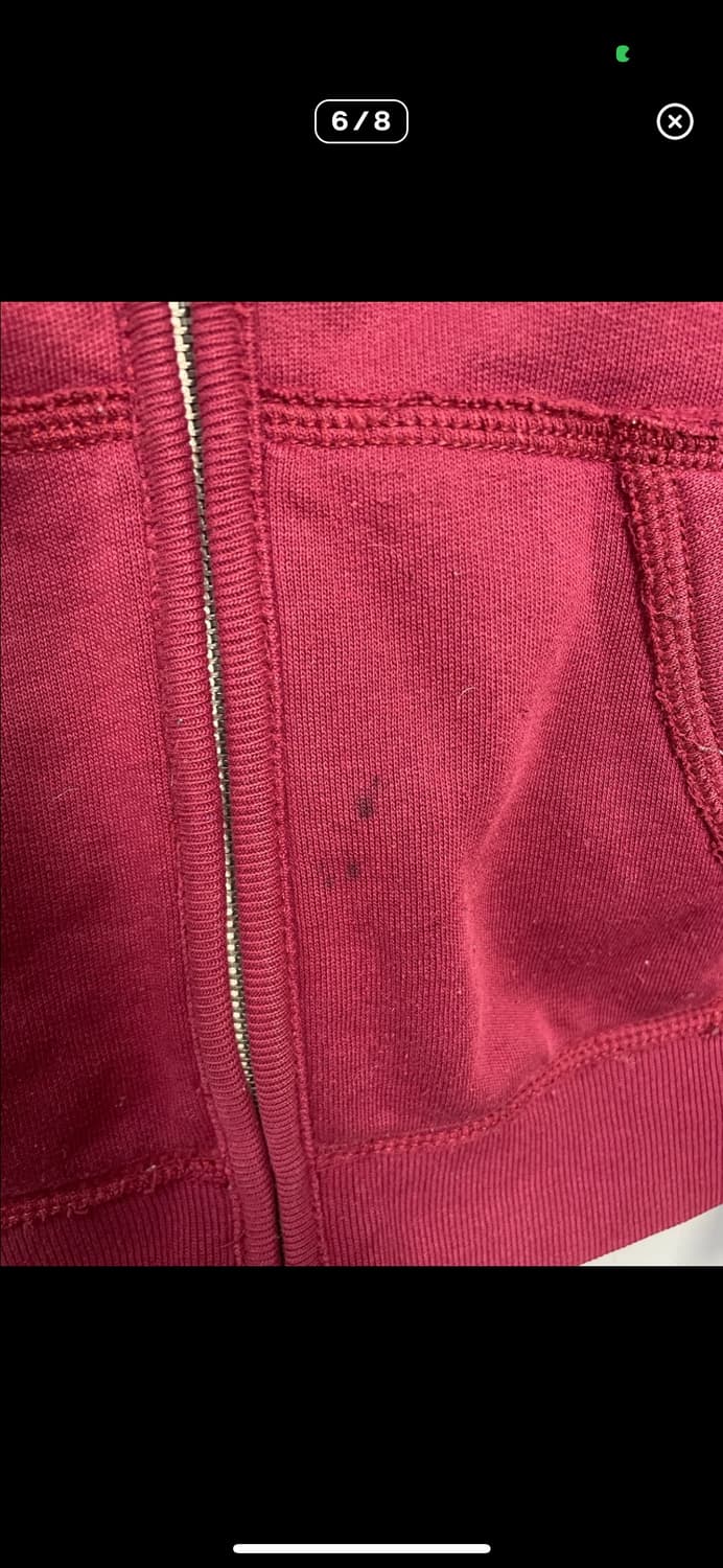 아베크롬비 버건디 후드집업 A3176 상품이미지6