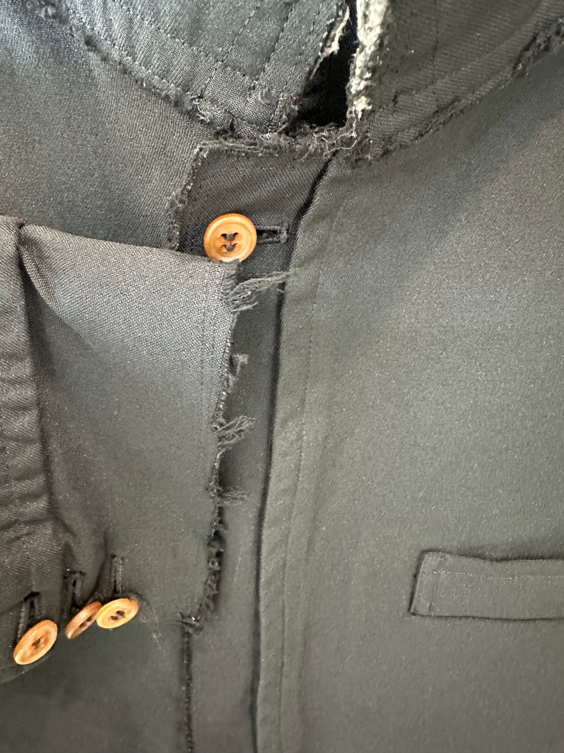 꼼데가르송 옴므 플러스 2016 컷오프 도킹 롱 자켓 상품이미지4