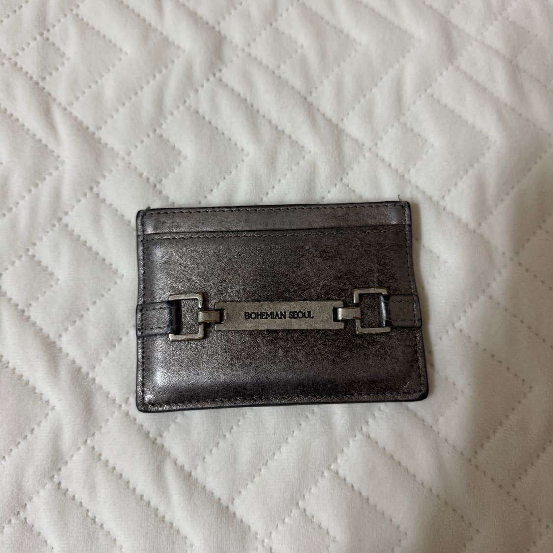 보헤미안서울 카드지갑 실버 상품이미지1