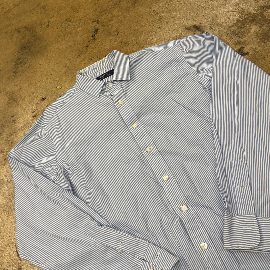 [정품/L] 폴로 랄프로렌 스트라이프 긴팔 셔츠 b15 상품이미지1