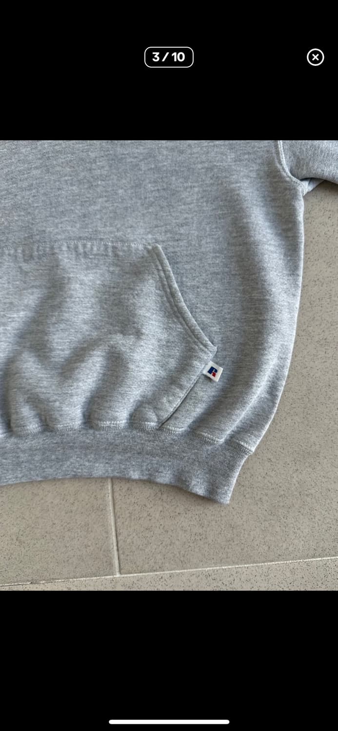 [M]빈티지 러셀 후드 그레이 usa 상품이미지5