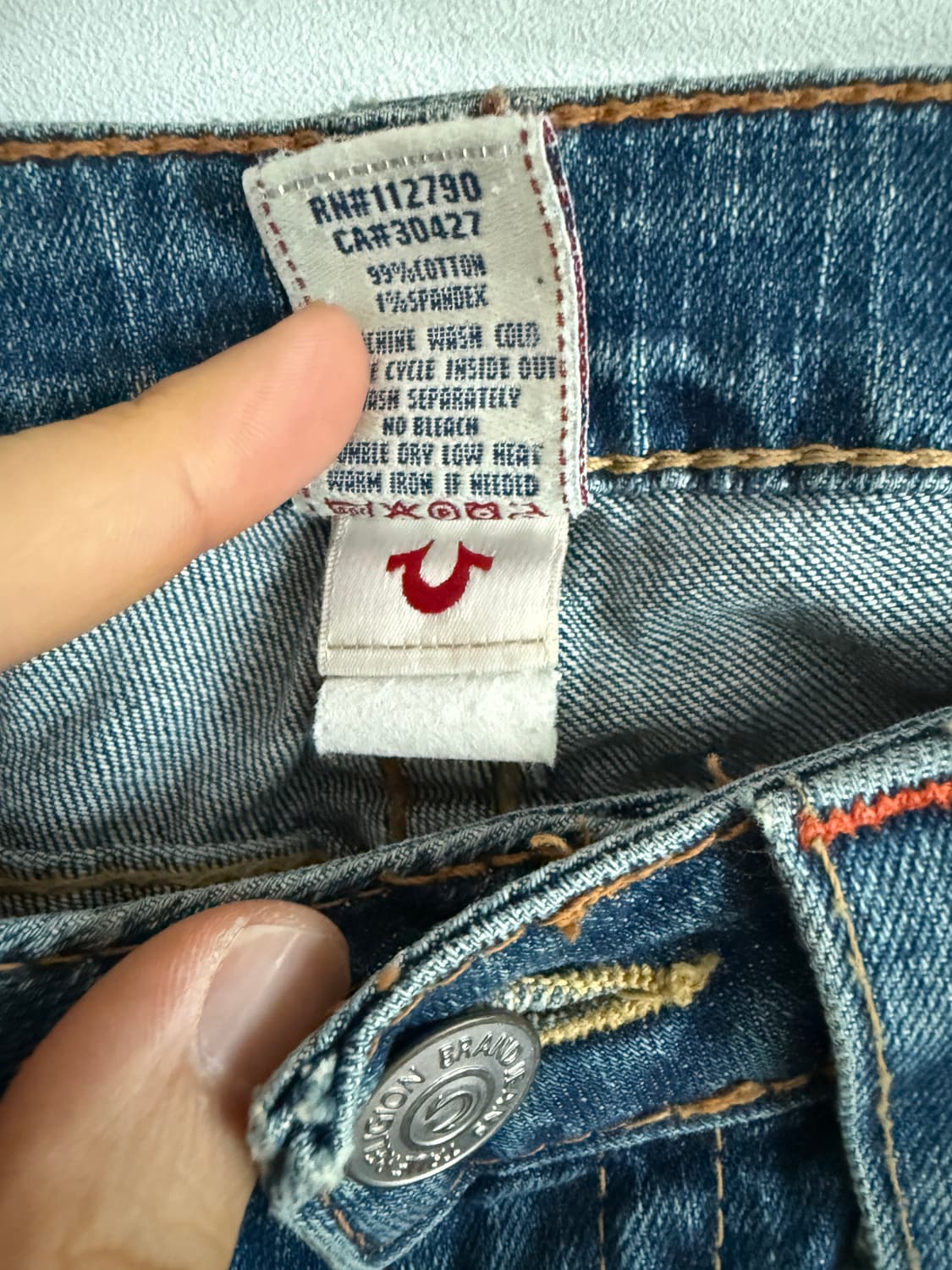 트루릴리젼(TRUE RELIGION) 데님 팬츠 부츠컷(U.S.A) 상품이미지9