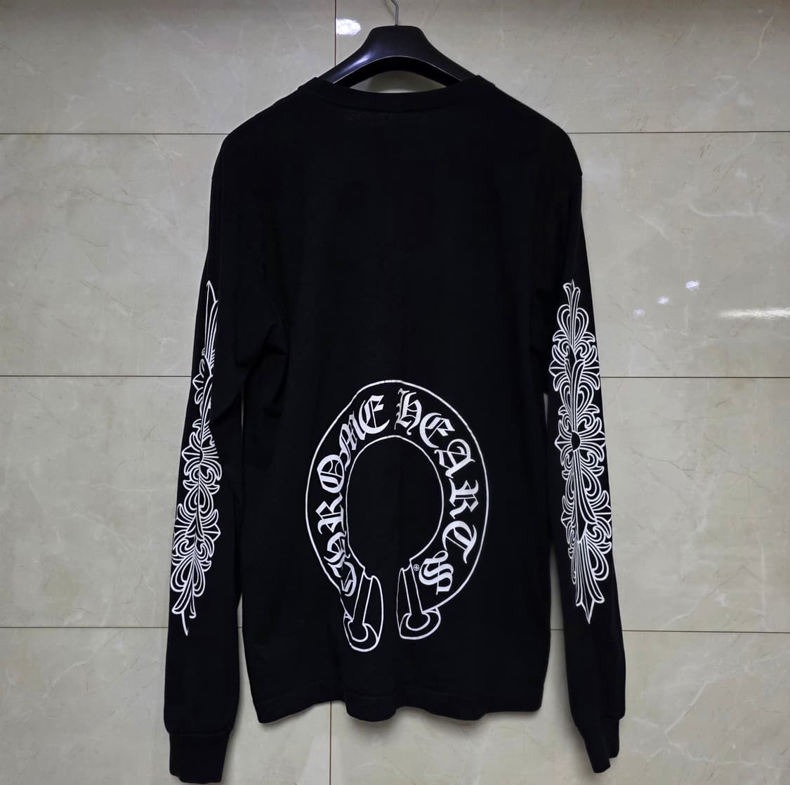 크롬하츠 홀스슈 플로랄 롱슬리브 xl 상품이미지1