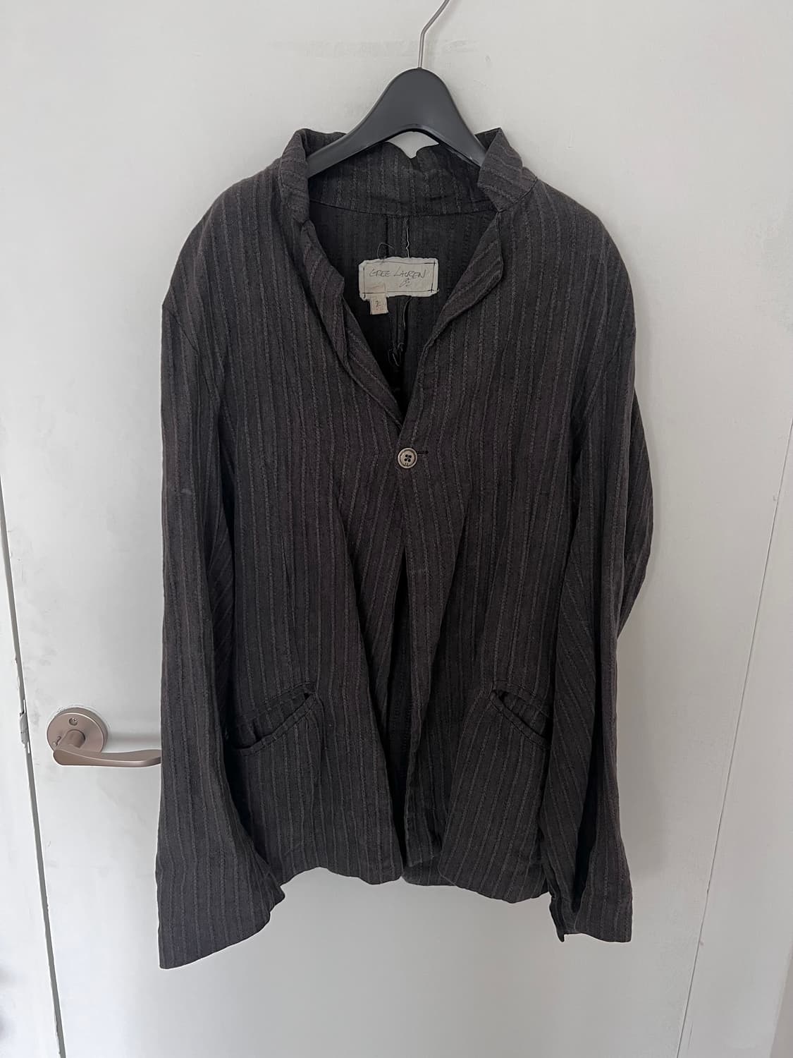greg lauren stripe suspenders jacket 상품이미지1