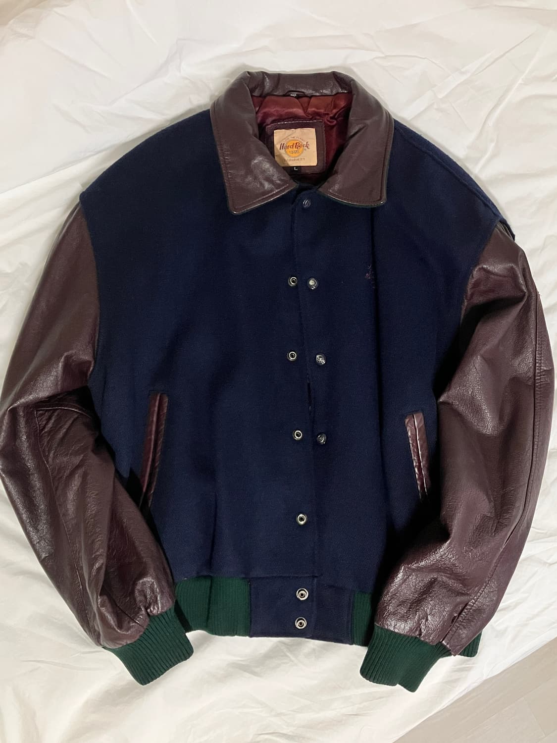 하드락카페 올랜도 레더 스타디움 자켓 L 상품이미지2