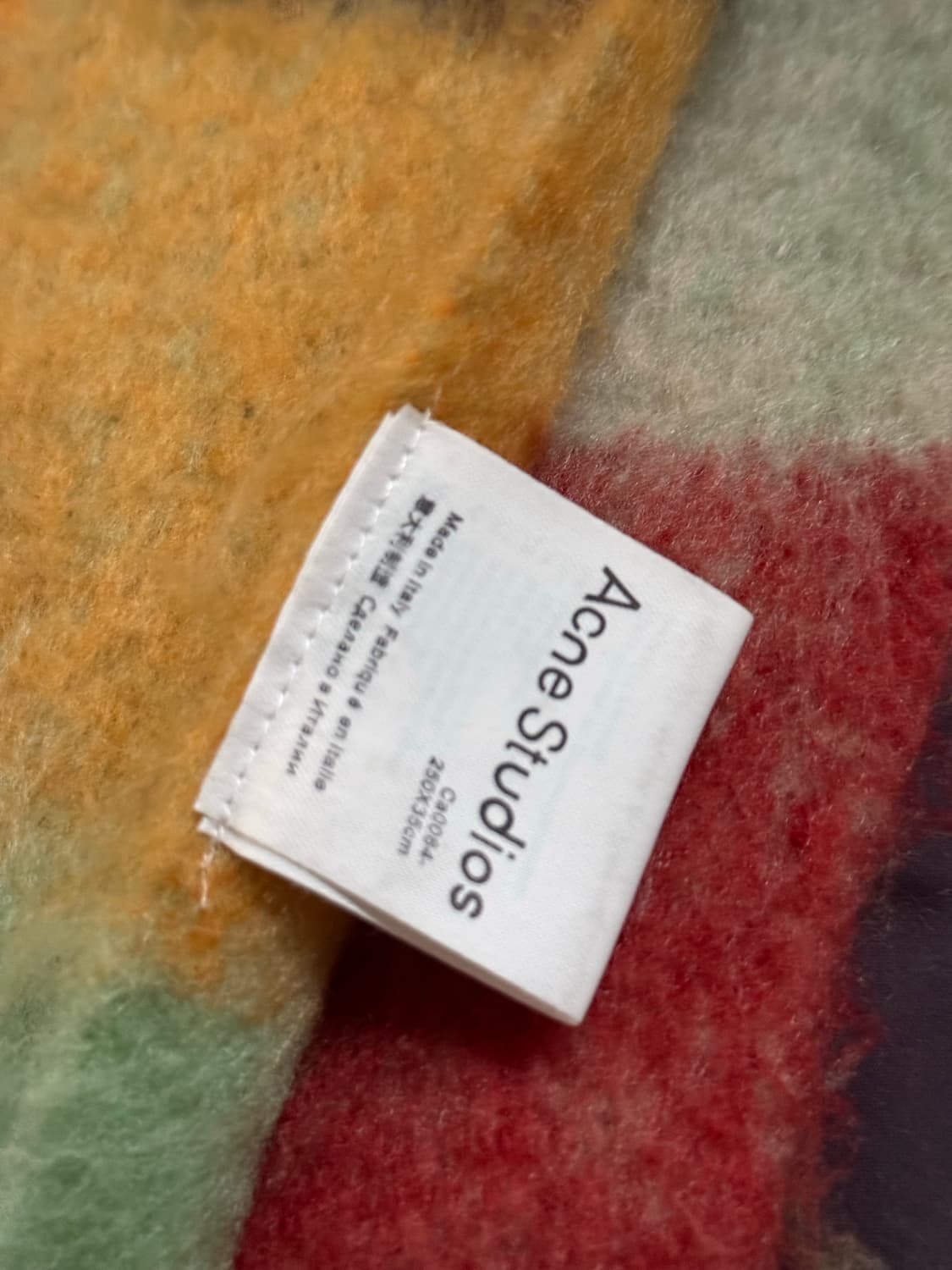 아크네스튜디오 체크 머플러 구형 상품이미지2