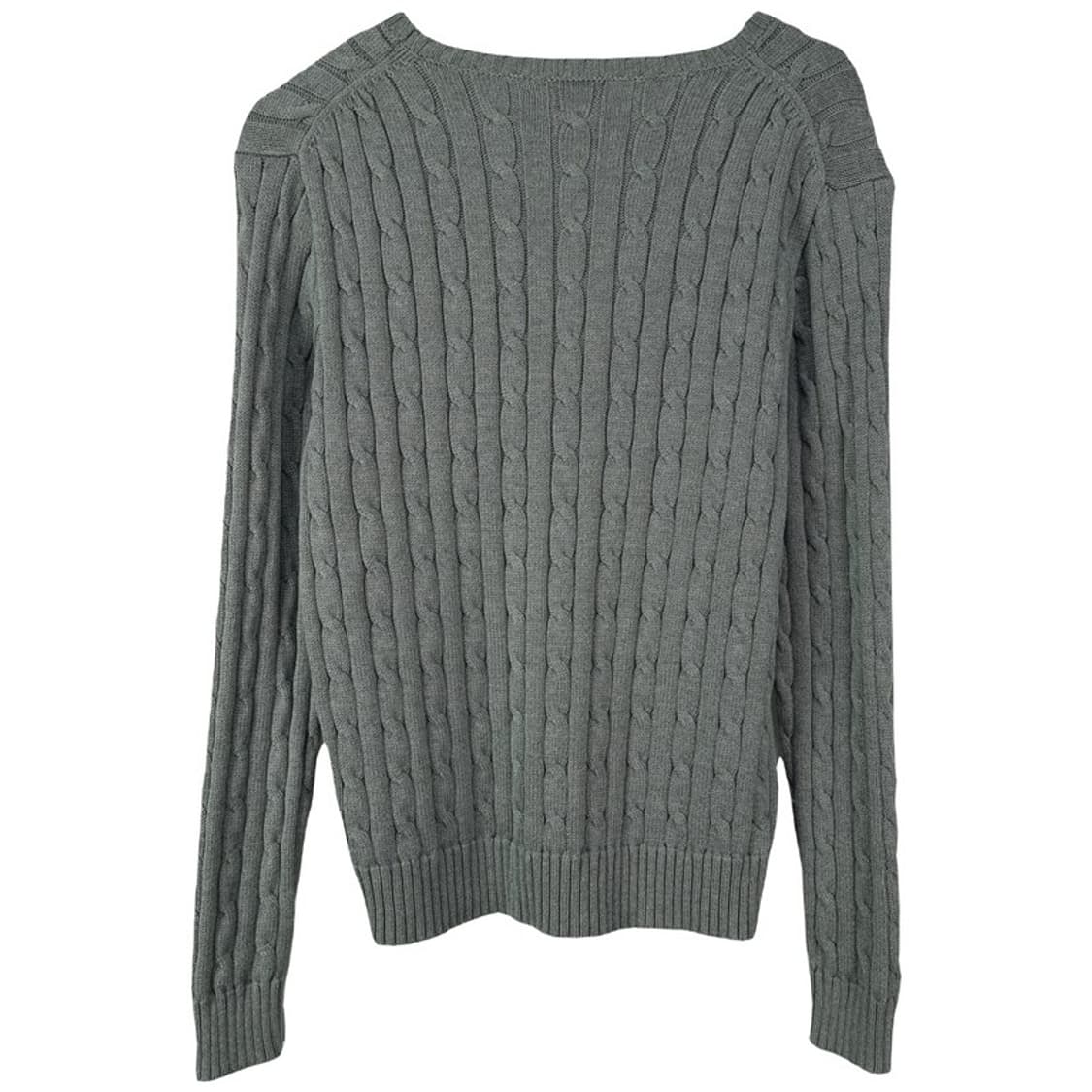 [폴로 랄프로렌] 포니 로고 자수 케이블 꽈배기 니트 그레이 M18824 상품이미지3