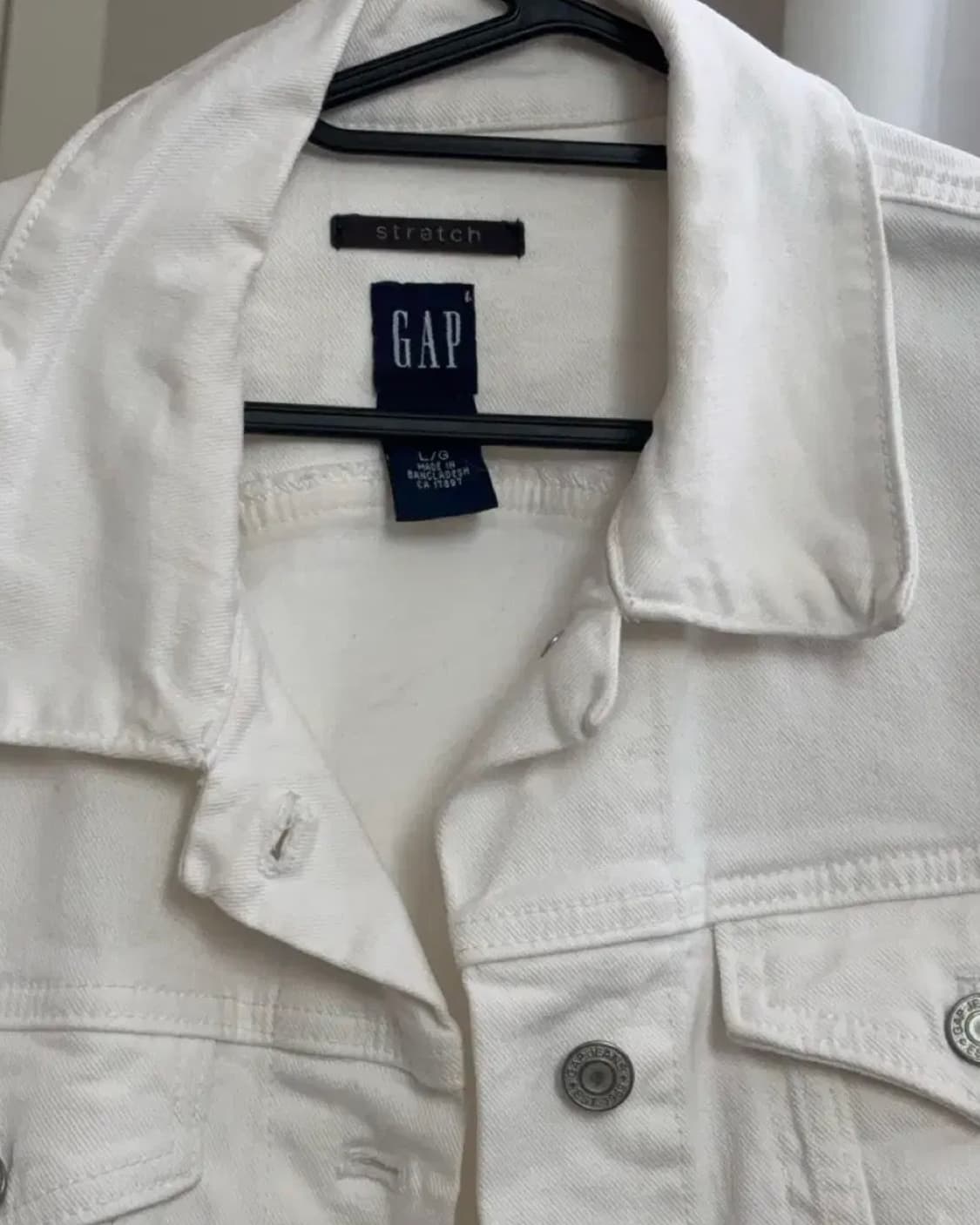 GAP 코튼 자켓 화이트 자켓 상품이미지2