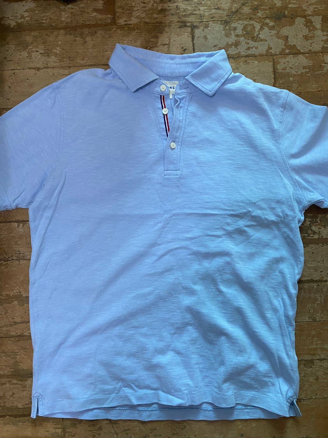 (미착용) 빔즈 L 사이즈 하늘색 폴로티 105 상품이미지1