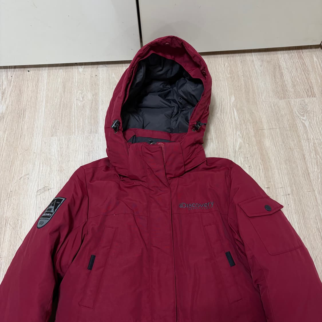 디스커버리 와펜 구스다운 후드 패딩 S/90  상품이미지2