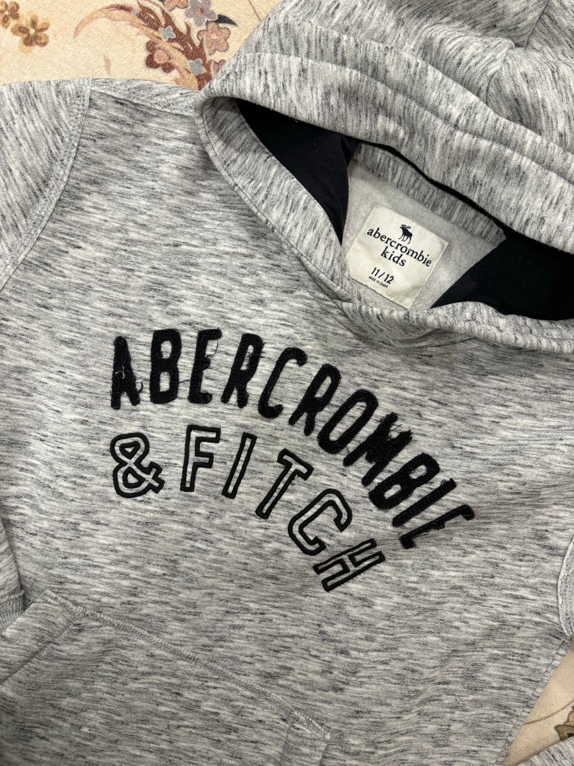 아베크롬비 스펠아웃 빅로고 후드티 상품이미지3