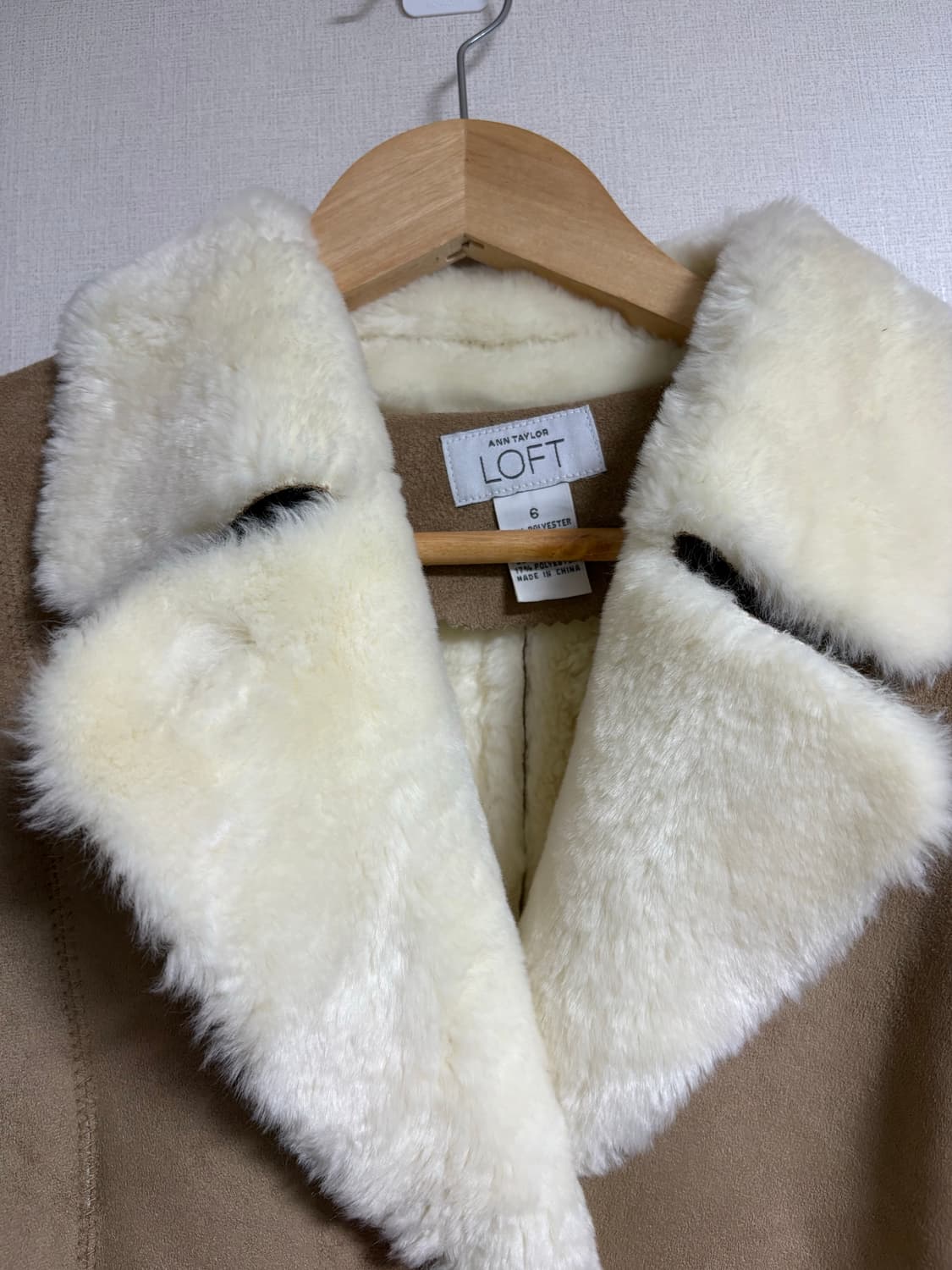 미국 loft 페이크퍼 무스탕 상품이미지4