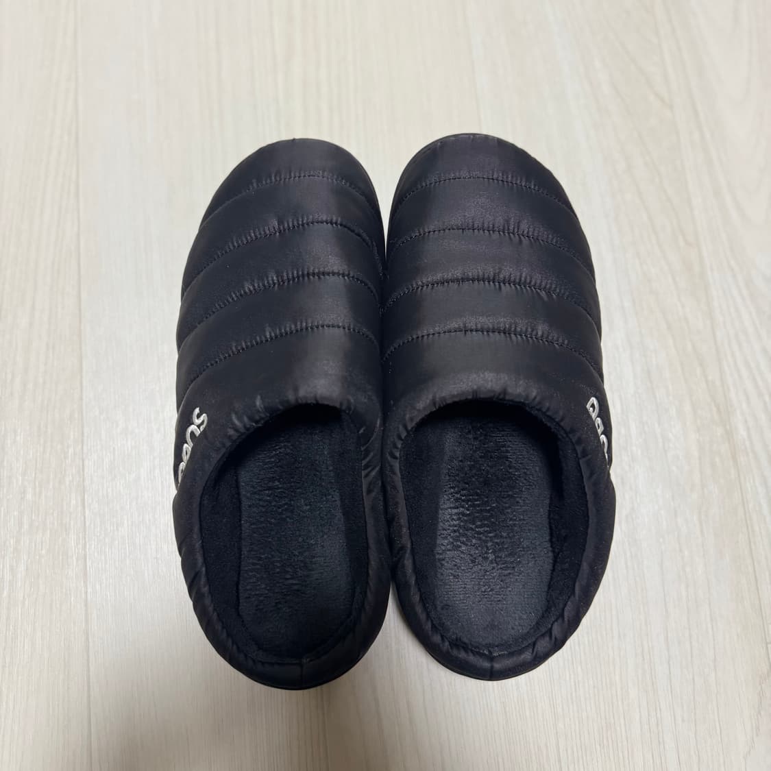 수부 패딩슬리퍼 블랙 0 상품이미지3